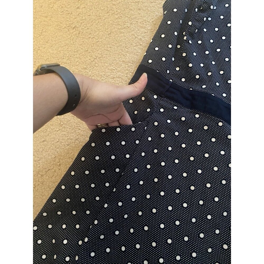 3/$15 SALE - Tommy Hilfiger Blue/White Polka Dot Sheath Dress Women’s Size 6 - Picture 4 of 10